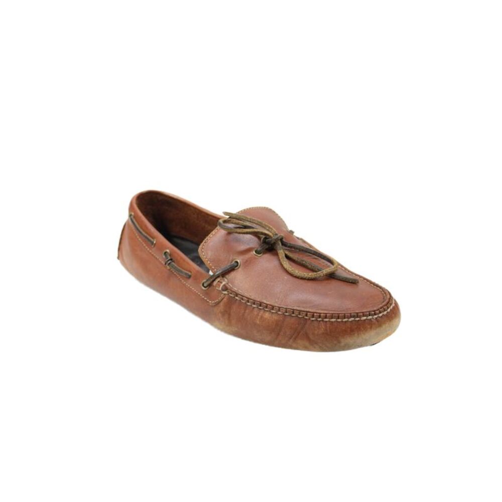 Cole Haan Mens Leather Slide On Driving Loafers Brown Size 11 Medium